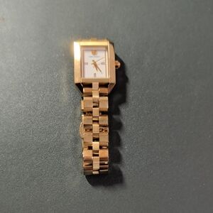 Tory Burch Gold Watch with White Dial